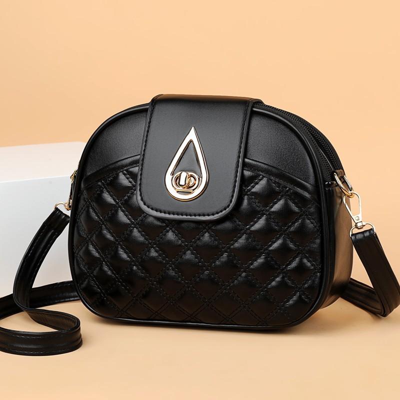 

Простая небольшая квадратная сумка для поездок на работу. Новая модная трехслойная женская сумка через плечо на одно плечо.