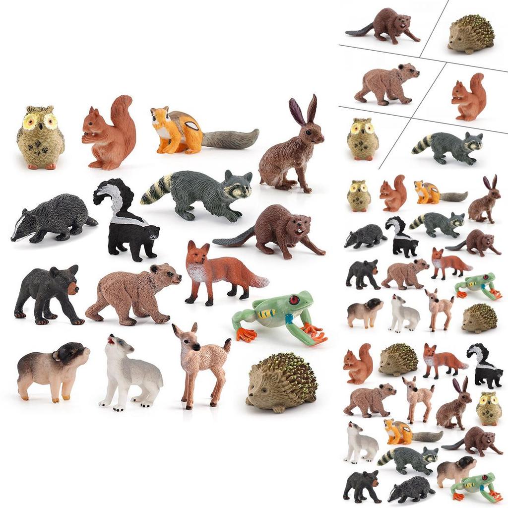 Pvc Wildlife Animal Models For Birthday Cake Decorations And Home Nature Decor