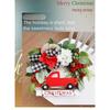 Easy Installation Farmhouse Decor Red Truck Wreath Festive Holiday Theme