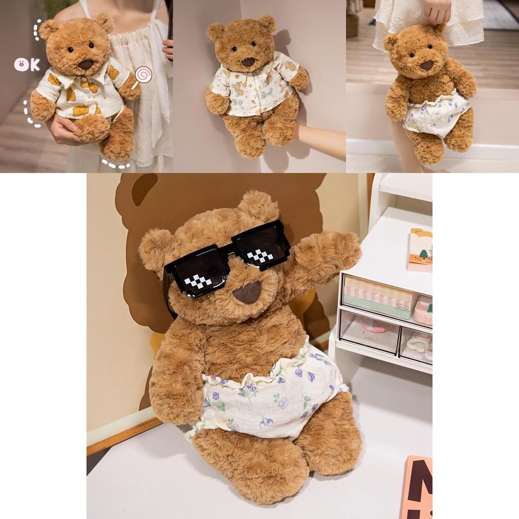 Adorable Barcelona Bear Plush Toy Cute Teddy Bear Pillow For Girls Birthday Gift