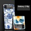 Handyhülle für Samsung Galaxy Z Flip 3 4 5 6 7 Faltbar Für Samsung Z Flip4 Flip5 PC Hartschalenhülle Stilvolles Design mit Blumenmuster