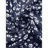 Damenmode Sommer Frühling Blumenmuster Druck Kurzarm V-Ausschnitt Hohe Taille Freizeitkleider