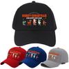 [Christmas] 1Pc Festive Christmas And Happy New Year Polyester Baseball Cap, 100% Polyester Woven Street Style Hat, Hand Washabl