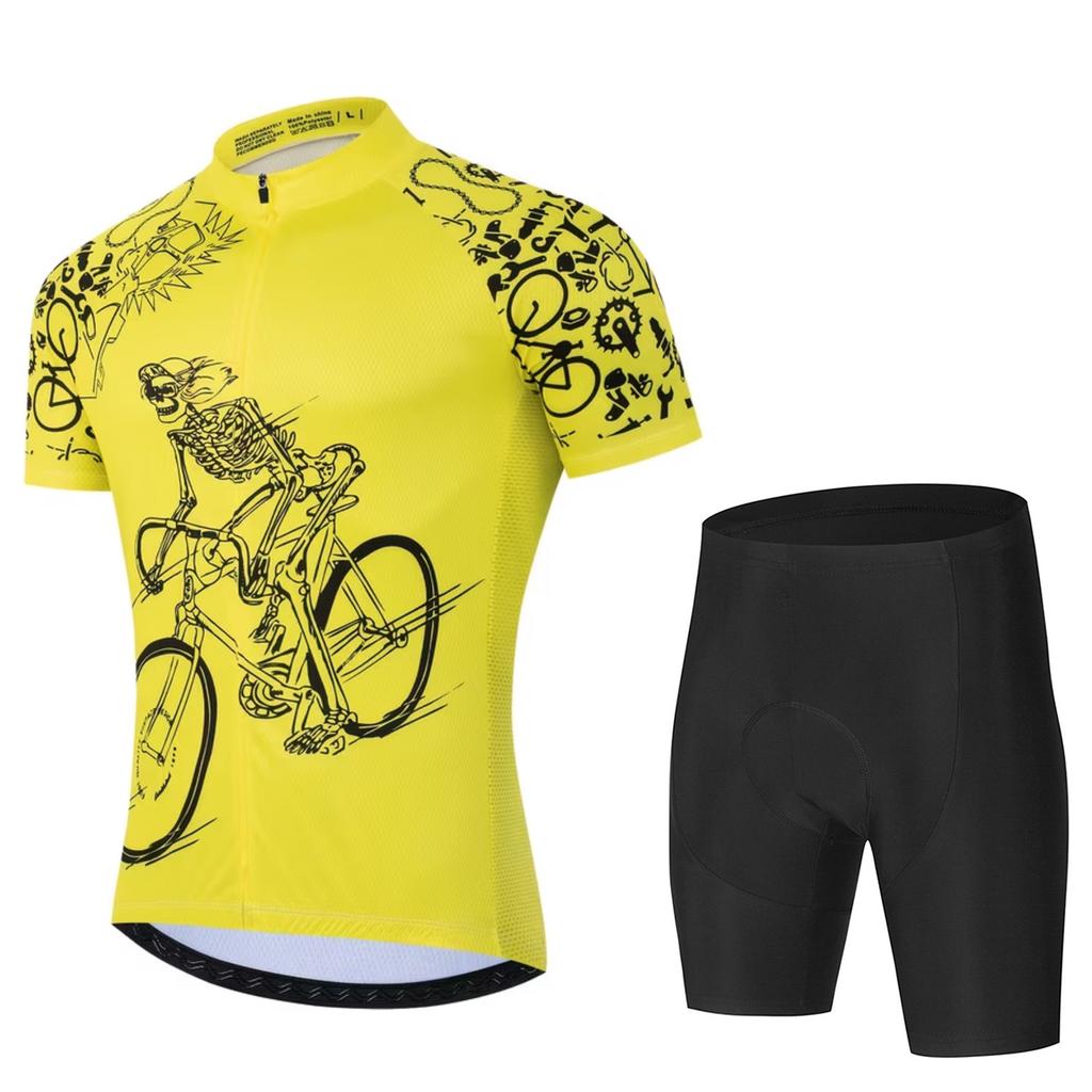 Road Bike Short-sleeved Bicycle Cycling Shorts Quick-drying Breathable Mountain Strap Cycling Suit 2026 Summer Breathable Cycling Suit Suit