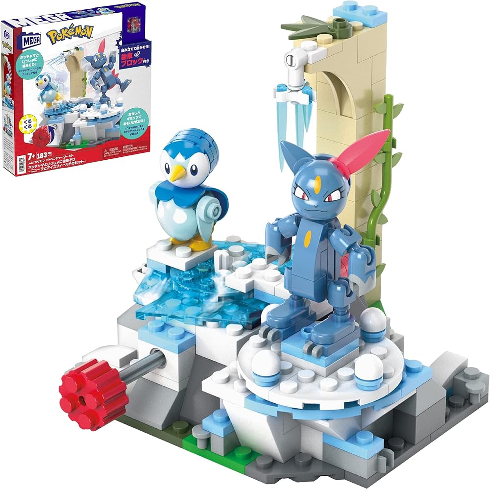 

Mattel Mega Pokmon Adventure World Piplup Snow Play Set 183 Pieces Building Blocks Ages 7+