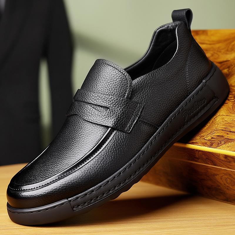 Fashion Men Genuine Leather Loafers Fashion Casual New Designer Casual Shoes for Men Spring Autumn Light Dress Shoes Male