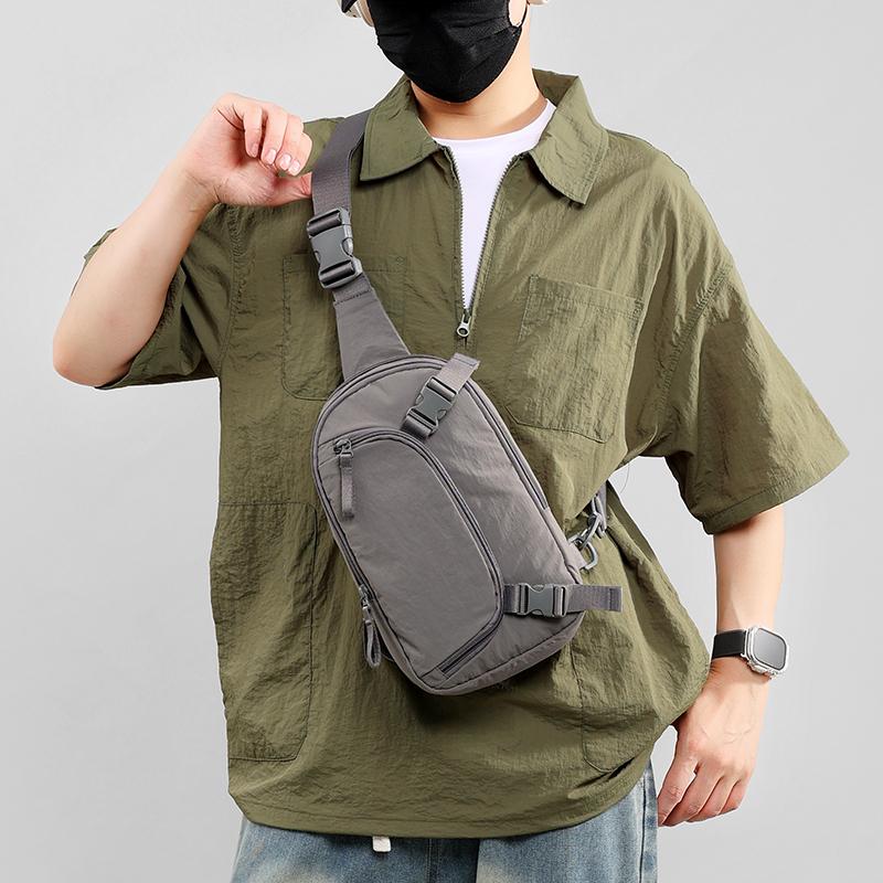 Multi-Compartment Chest Bag Mobile Phone Bag Multi-Functional Waterproof Unisex Shoulder Bag Crossbody Bag