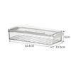 Space-Saving Refrigerator Container Limited Space Organizer Transparent Dumpling Box Single Layer Stackable Large Capacity