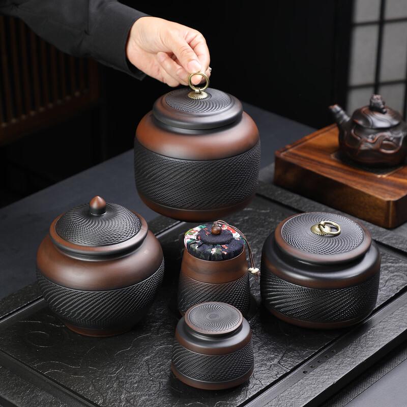 Dingle Zisha Purple Clay Tea Storage Jar