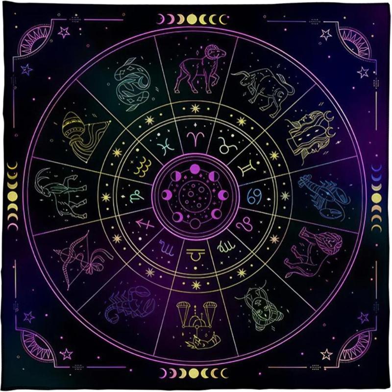 Square Altar Board Game Cards Pad Rune Table Cloth Metaphysical Board Game Mat