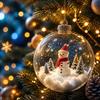 Pupazzo di Neve Albero di Natale Decorazione Luci LED Palline di Natale Ciondolo Palla Appesa di Natale Casa