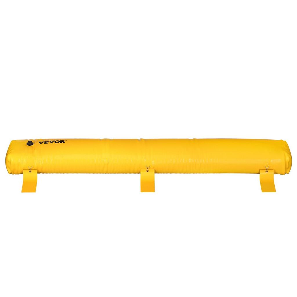 Flood Barrier, 12 Ft Length X 12 In Height Sandbag Alternative, Water Barrier for Flooding with Great Waterproof Effect, Reusable PVC Water Diversion