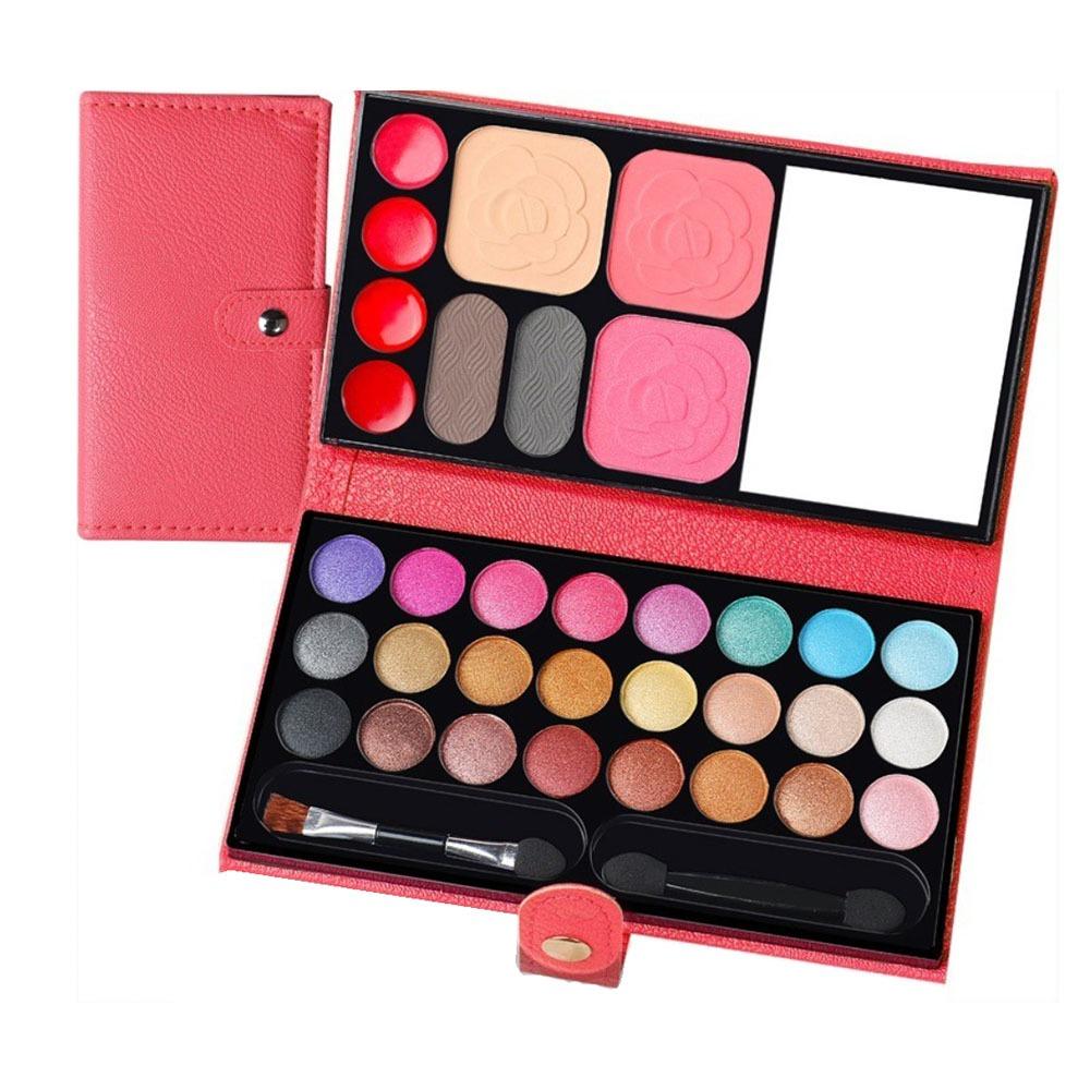 With Mirror Brush Cosmetics Palette Bag 33 Colors Cosmetics Palette For Girls