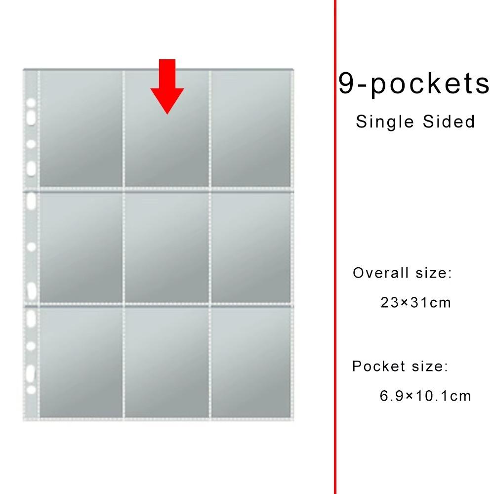 11-Hole Photo Album Pages A4 Photocards Sleeves Binder Refill Inner Page