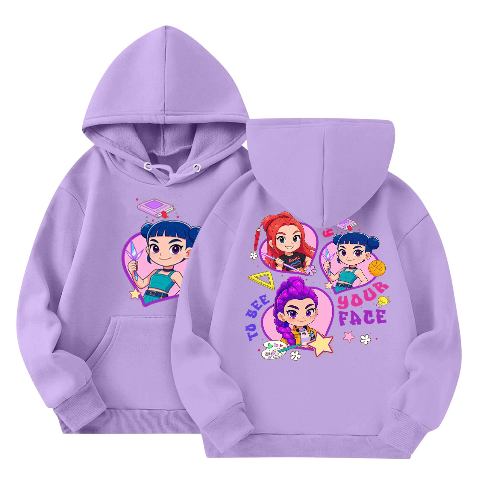 

Детская мода Легкий пуловер с длинным рукавом с карманами Толстовка с принтом 160