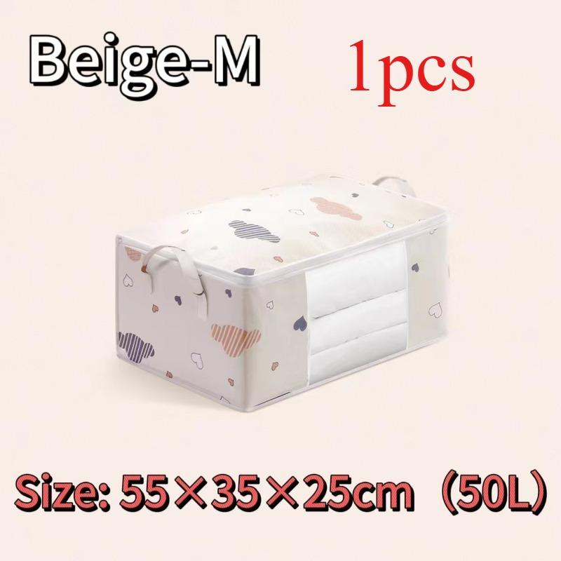 Quilt Clothes Storage Bag Moisture Proof Organizer Big Capacity Blanket Sorting Bags Dustproof Closet Under-Bed Storage Box