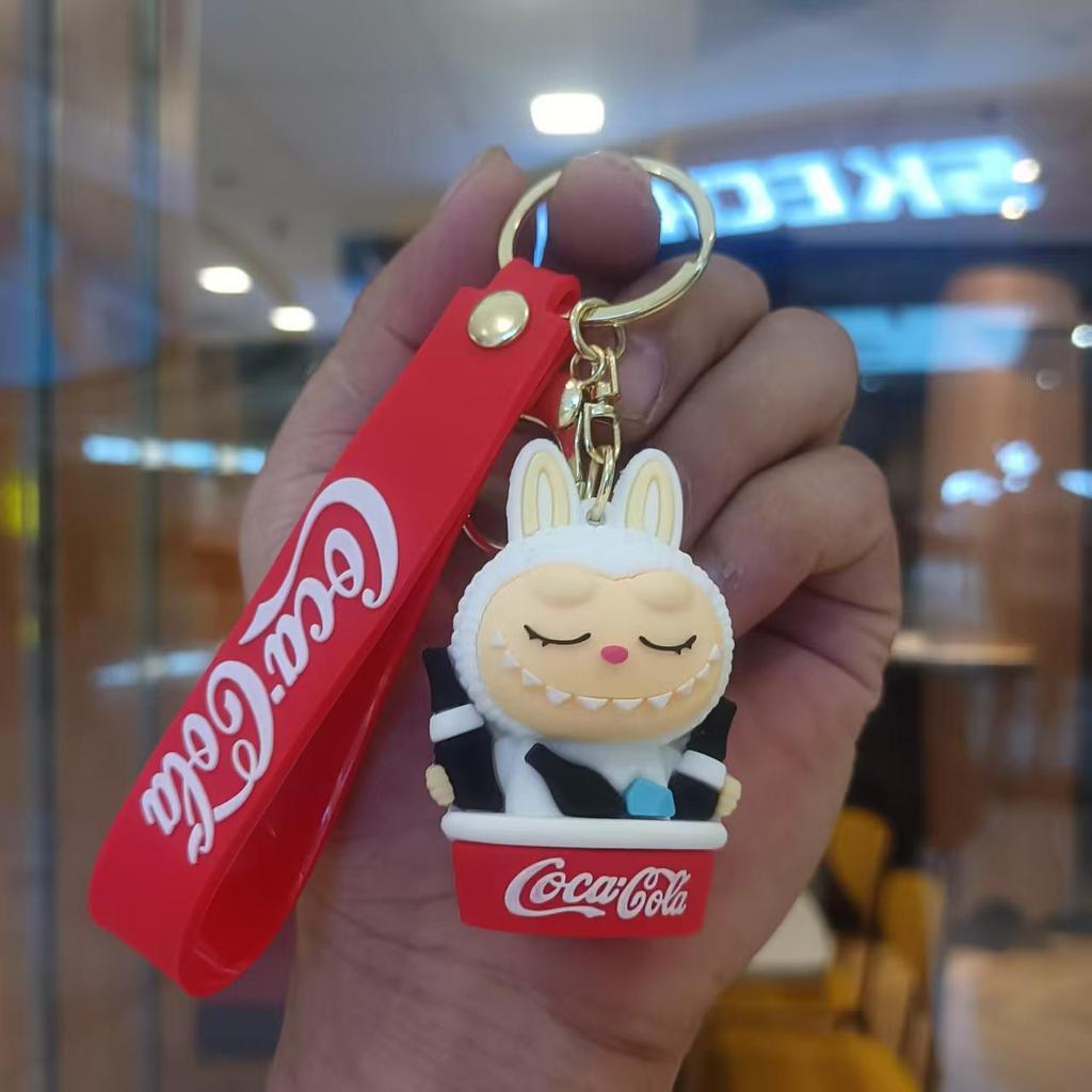 Buck Tooth Sheep Keychain Cute Cartoon Doll Schoolbag Pendant Car Key Chain Gift