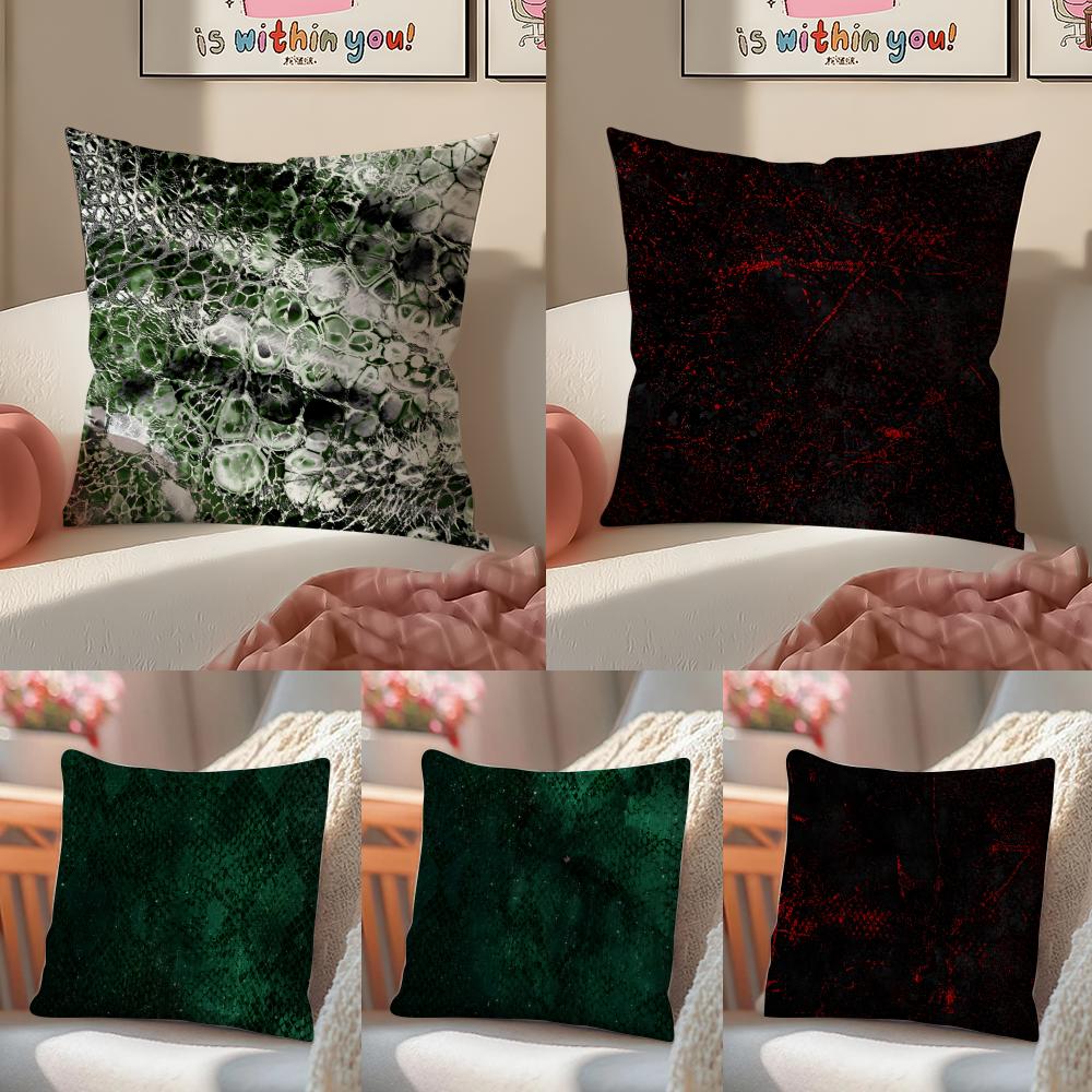 Advanced Snake Skin Texture Cushion Cover Linen Pillowcase Cover Soft Decor For Sofa Home Room
