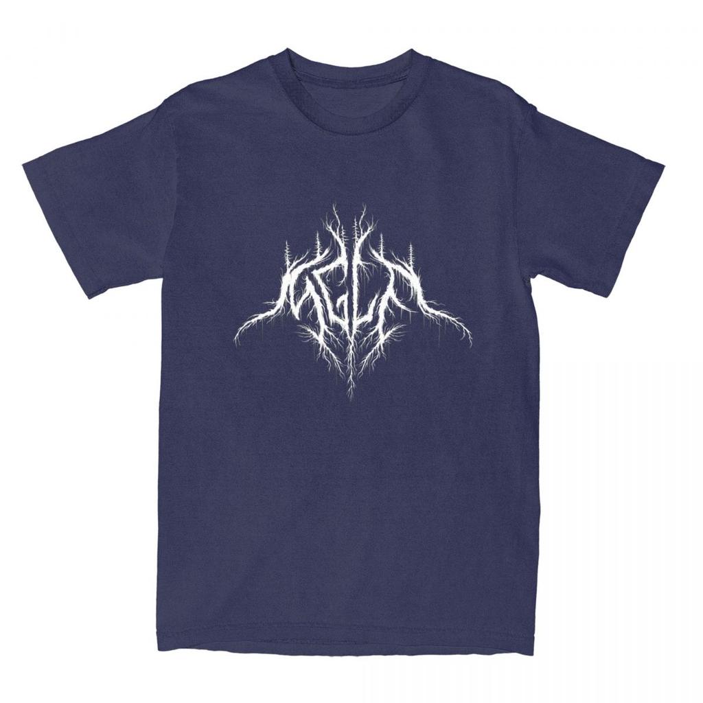 Man T-Shirt Mgla Black Metal Music Logo T Shirts Leisure Beach Tees Vintage Custom Logo 100% Cotton Tops Gift