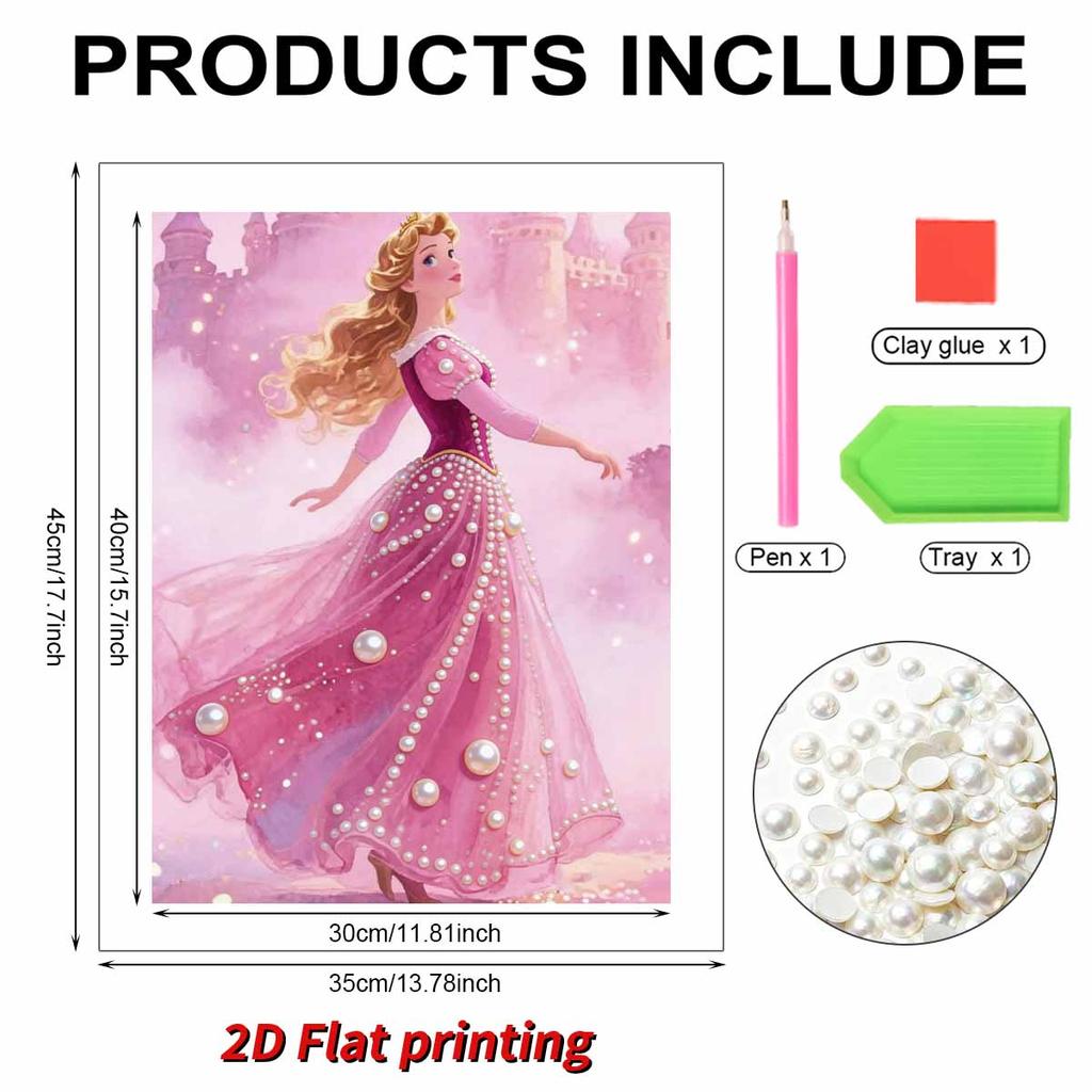 Disney Sleeping Beauty Princess Aurora Pearl Puzzle A Handmade Decorative Gift Suitable for Home Decoration