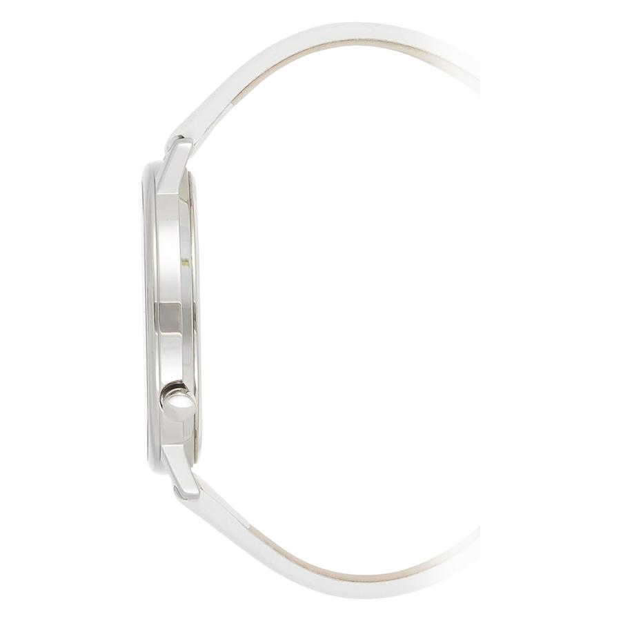 Women's Quartz Watch, Rubber White Strap, Colorful Line Dial, Casual, Suitable For Daily Wear,V1020M1