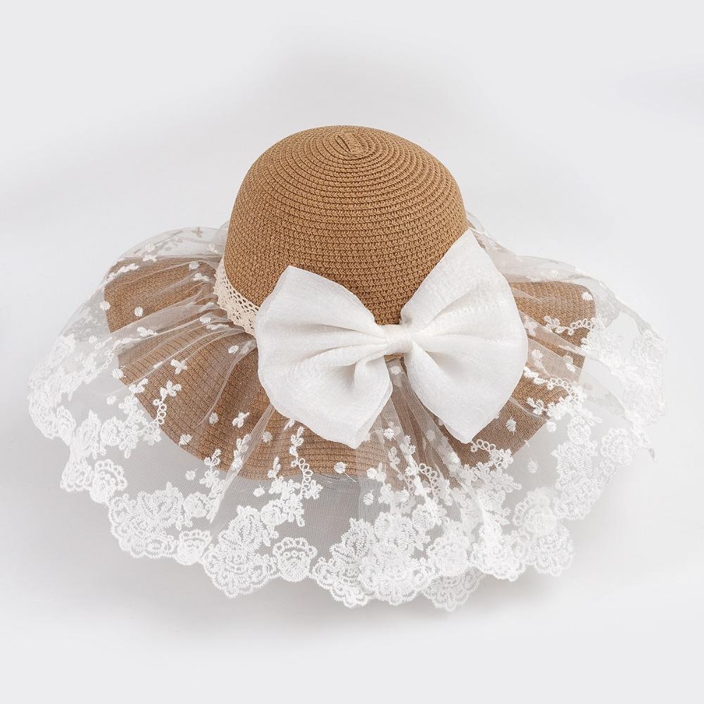 UV Protection Butterfly Knot Straw Hat Straw Sun Protection Hat New Sunshade Hat  Outdoor
