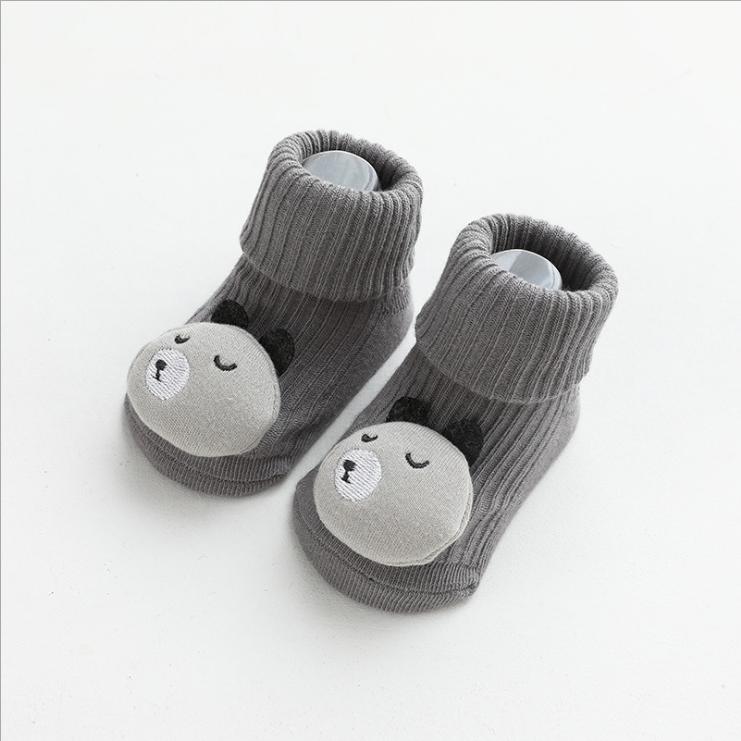Autumn and Winter Cute Three-dimensional Cartoon Doll Baby Socks Children's Glue Non-slip Socks