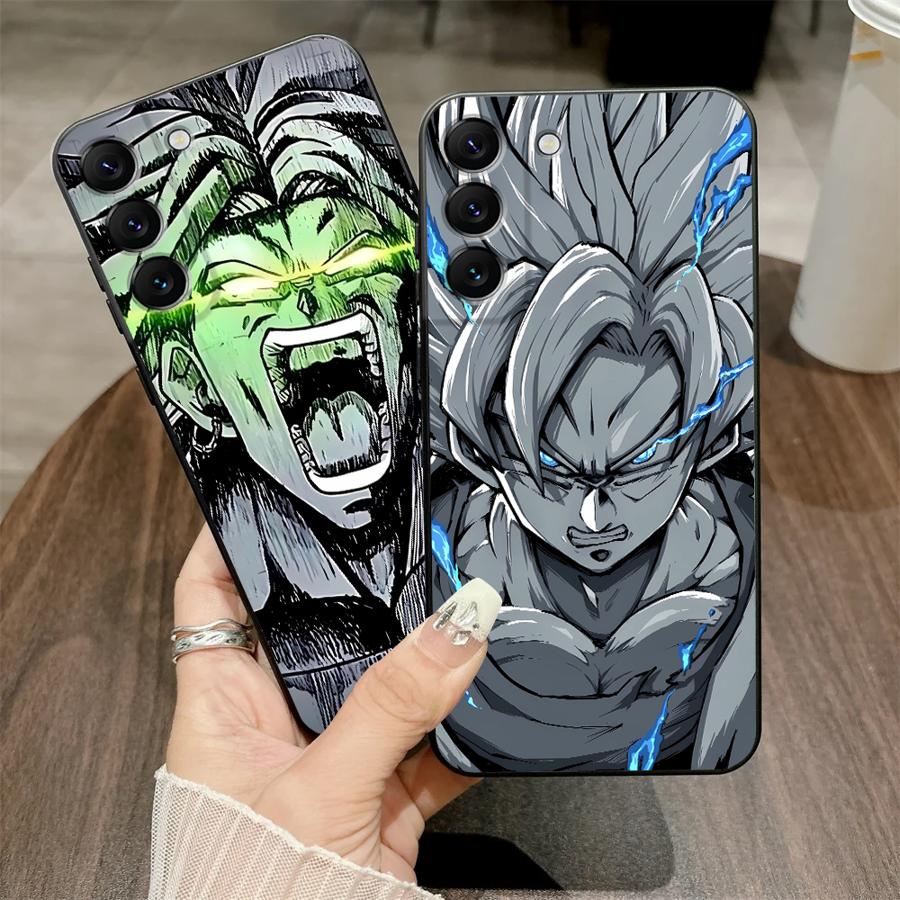 Case for Samsung Galaxy A25 A71 A24 A55 A32 A22 A52 A23 A53 A36 A41 A51 A73 A26 A72 A35 Black Soft Phone Cover Anime D-Dragon