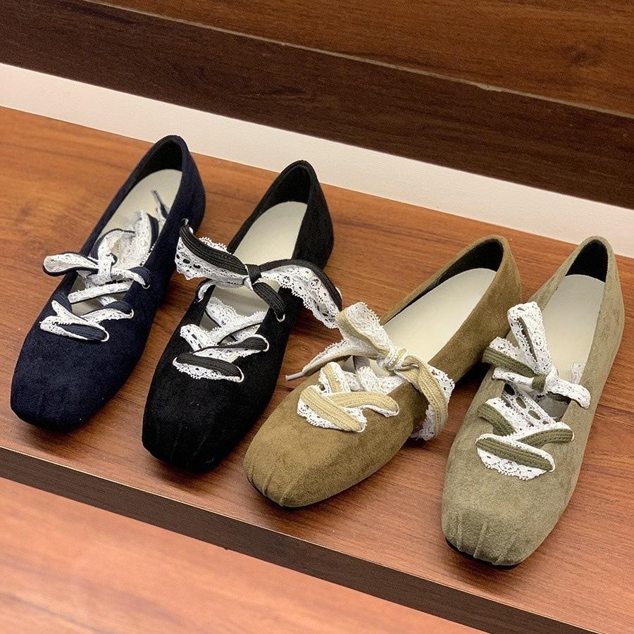 Damen-Mary-Jane-Schuhe mit innenliegendem Absatz, quadratischer Zehenpartie im Retro-Design, neue Damenschuhe