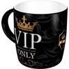 Coffee Cup - Vip Only - Black - Porcelain - Contemporary Design