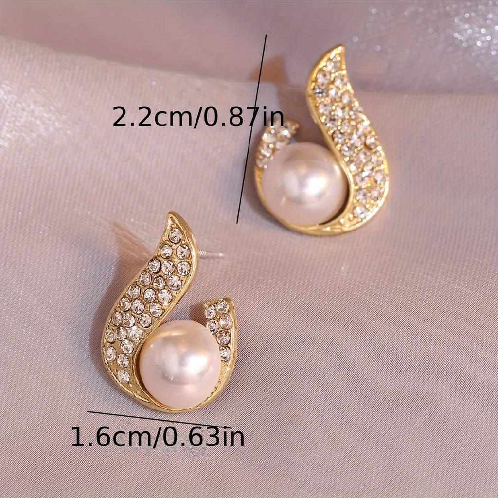French Elegant Minimalist Large Statement Earrings for Women, Daily Wedding Party Jewelry Gift
