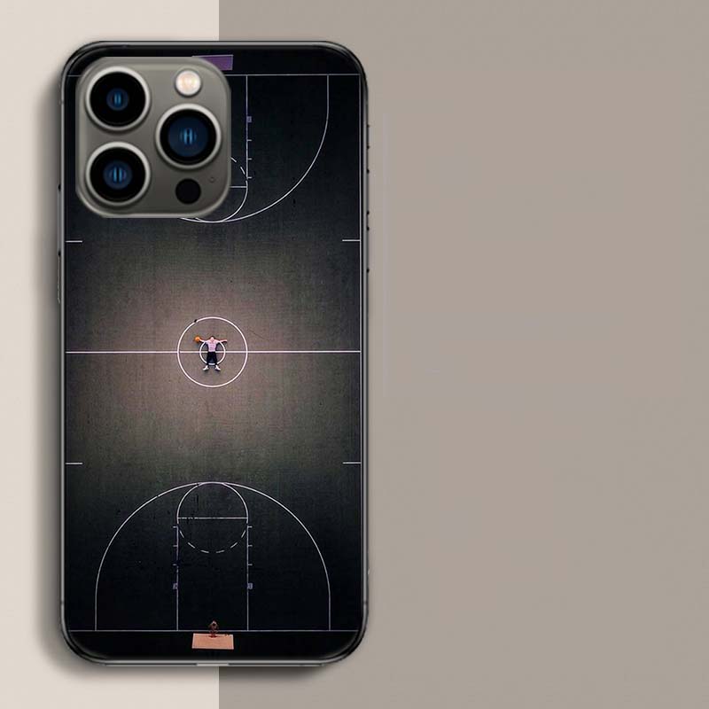 Basketball Court Basketball Phone Case For Iphone 17 Air 15 Pro 14 Plus 16 Pro Max 17E 16E 12 13 Mini 11 Cover Cute Fundas
