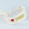 Sports Meeting Paris Couple Webbing Bracelet Embroidery Multicolour Pattern