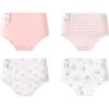 Balabala Girls' Soft Cotton Briefs - 4 Pack