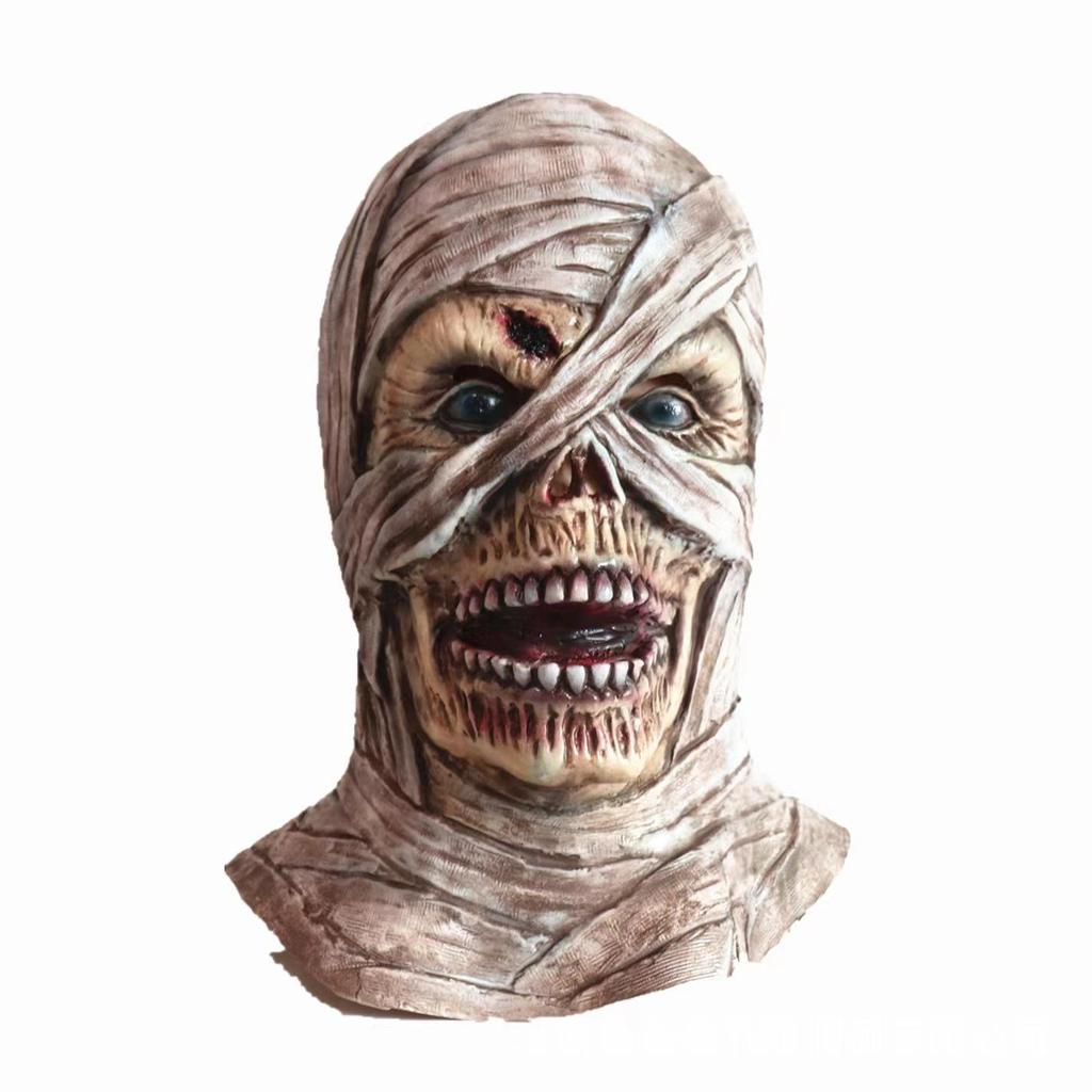 Mummy Head Cover, Halloween Party Latex Mask