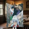 Inuyasha Plush Blanket Soft Comfortable All Seasons blanket Sofa Office Naps blanket Outdoor Travel throw Perfect Gift