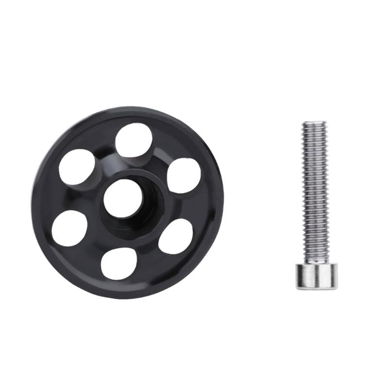 Hollows Bike Fork Tube Cover Bicycles Headset Top Caps Aluminum Alloy Bicycles Stem Top Caps Bicycles Part Easy To Install