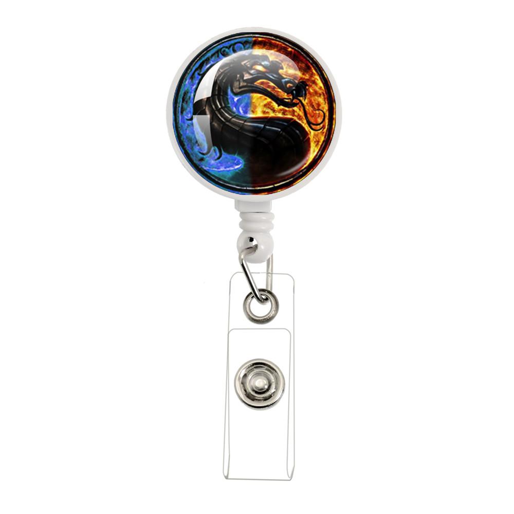 New Mortal Kombat Games Retractable Badge Reel ID Card Name Card Display Tag Staff Card Badge Holder Accessories Gifts