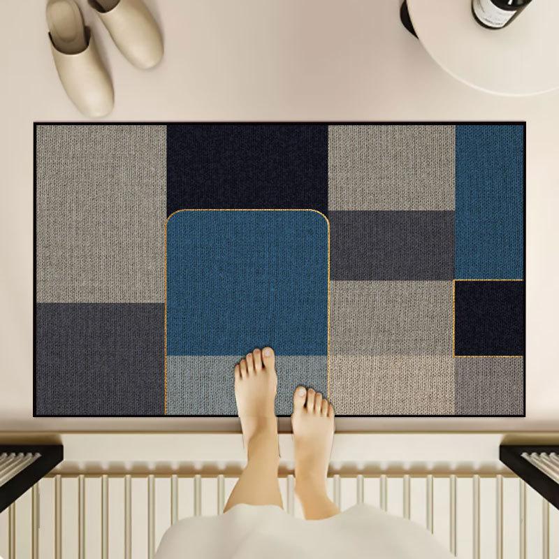 Entrance Door Mat Foot Mat Water Absorbing and Anti Slip Entrance Door Bathroom Entrance Hall Kitchen Carpet