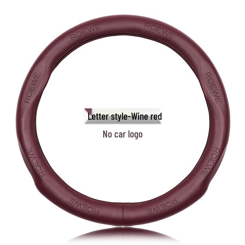 Genuine Leather Steering Wheel Cover for Roewe RX5, RX3, RX8, I5, I6, 350, 550, 360, E5, E6 - Sport Edition