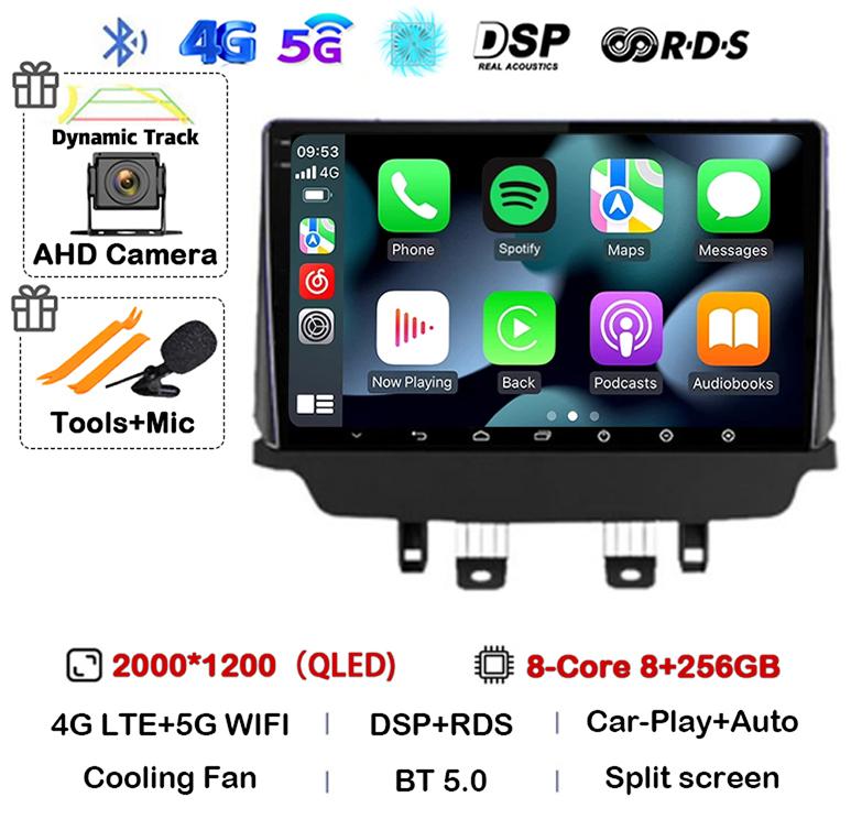Android 14 Wireless Carplay Auto Car Radio For Mazda CX-3 CX3 Mazda 2 DK 2014 - 2021 Multimedia Video Player GPS Stereo WIFI+4G