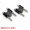 Riseri universali negri din aluminiu CNC pentru ghidon de motocicletă de 1 1/8" (28 mm înălțime)