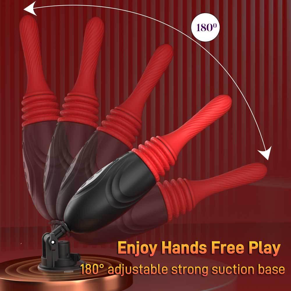 Adult Telescopic Vibration & Heating Masturbation Device with 9 Frequency Settings