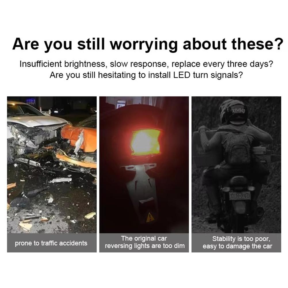 1/4pcs 1157 Strobe Brake Light Streamer BAY15D P21/5W Tail Stop Motorcycle Parking Turn Lamp Re E5X6