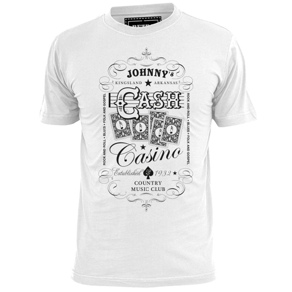 Mens Johnny Cash Casino Country T shirt Cash Jennings Campbell Nelson Williams M