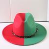 Popular European and American Classic Double-color Wide-brimmed Top Hat Men's and Women's Fashion OL Style Cowboy Hat Jazz Hat