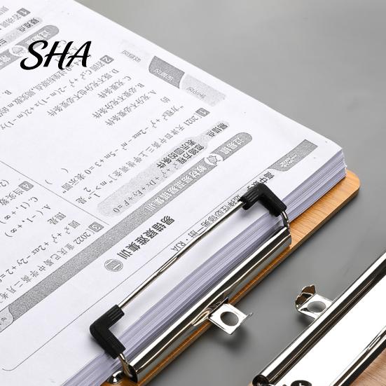 Portable Clipboard for Artists Wooden with Metal Clip, A4 Letter Size Drawing Stable Surface Board, Wood Grain Thicken Hardboard Office, School Spring