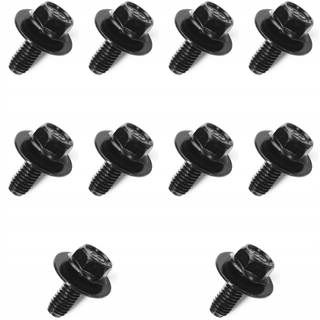 10x SCREW PLUG MAZDA M6x15 WASHER 9GG600616T