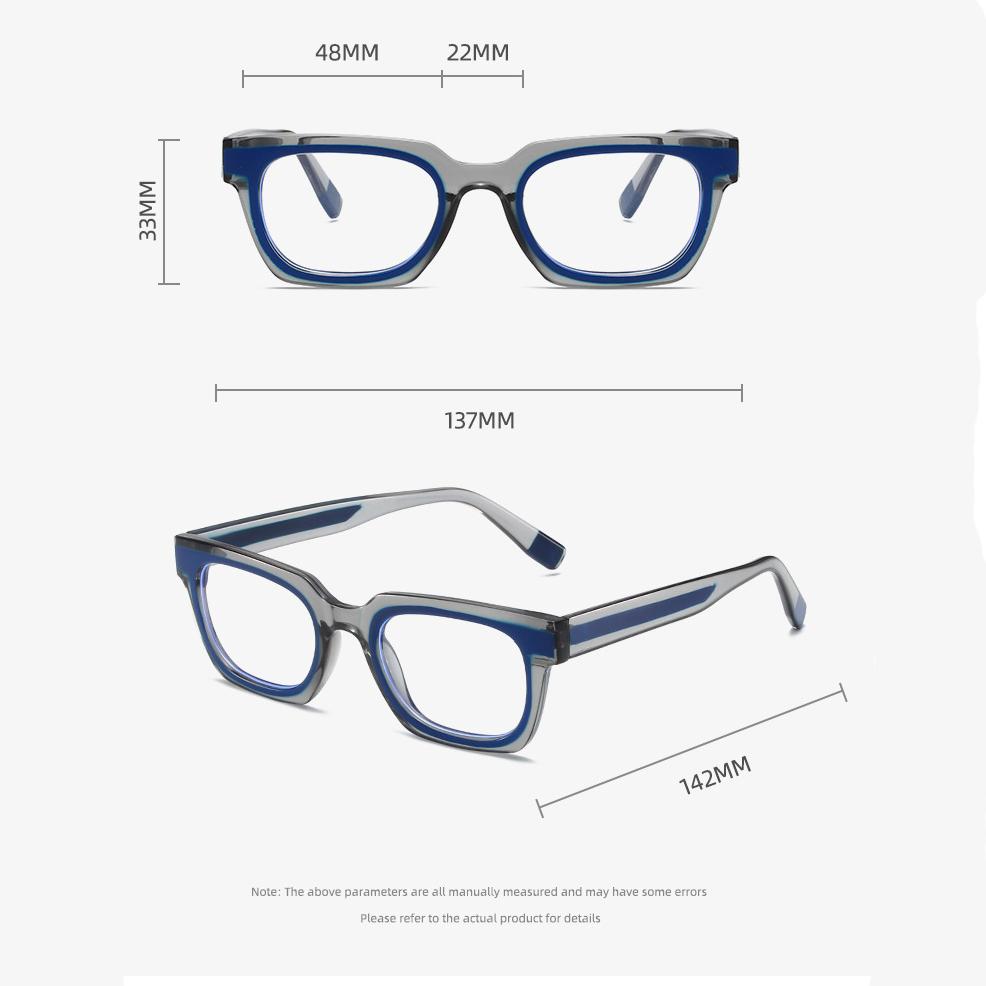Anti-Blaulicht-Brille Damen Für Herren Vintage Marke Designer Myopie Sehstärke Optisch Computer Zweifarbig Brillenrahmen
