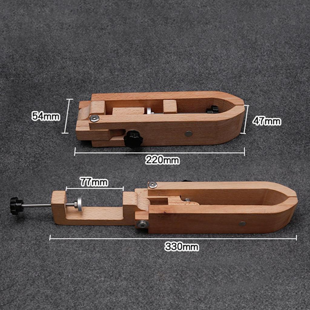 Leder Nähklemme Werkzeug, Nähbock Klemme, Multifunktionales Faltbares Holz Desktop Gestell,